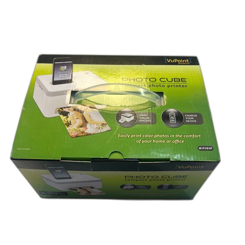 VuPoint Photo Cube Compact Photo Printer Brand New in Box Never Used - Picture 4 of 6